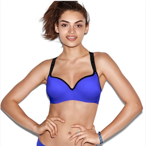 PINK Victoria's Secret Other - PINK Victoria's Secret Blue Padded Sports Bra